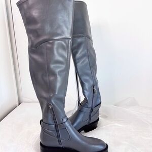 GUESS Women's Gray Frazer Over-The-Knee Boot 7M